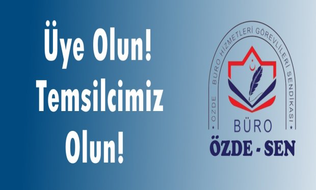 Üye Olun Temsilcimiz Olun!